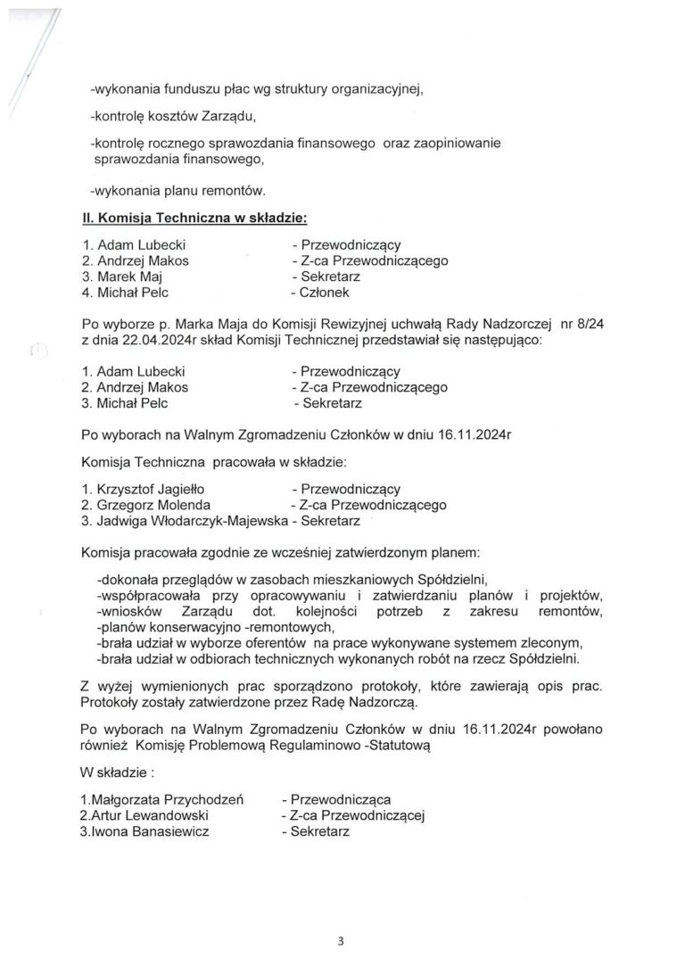 Sprawozdanie Rady Nadzorczej str.3